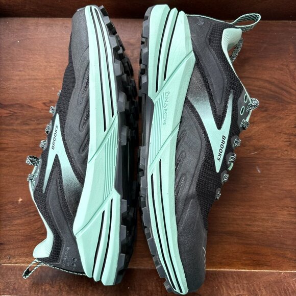 Brooks Trail Running Cascadia 16 Shoes Women's Size 8.5 Wide Black/Teal - Picture 4 of 10